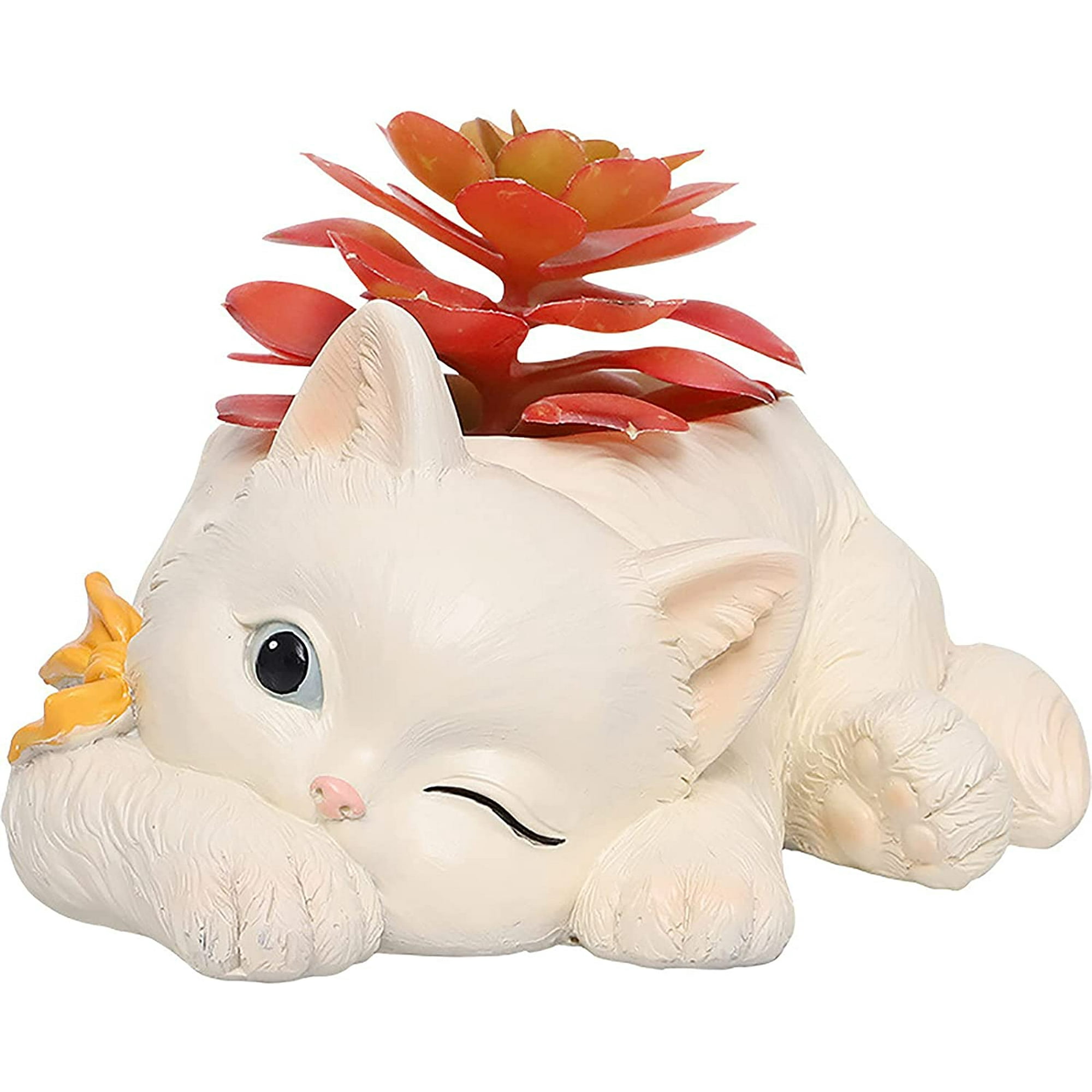 Succulent Plant Pot Resin Planters Cartoon Cat Flower Pot with Drainage Holes Flower Planters for Garden Home Office Desk Decoration Succulent Plant Pot Resin Planters Cartoon Cat Flower Pot with Drainage Holes Flower Planters for Garden Home Office Desk Decoration